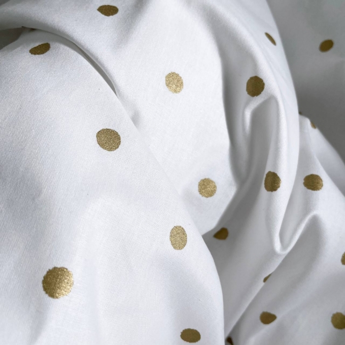 Set lenjerie patut bebe 7 piese Dots albastru (14)